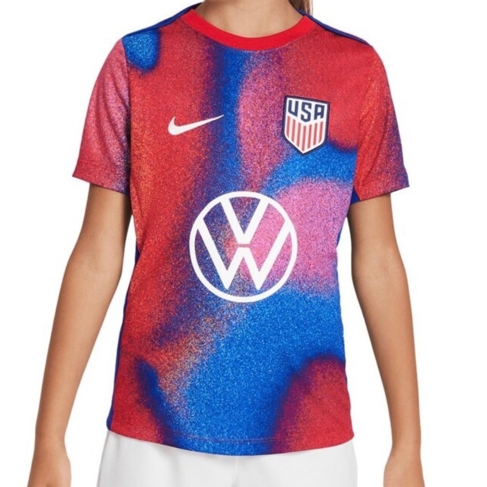 Nike USMNT USA Soccer Youth Size XL Academy Pro Pre-Match Jersey FJ3096-101 NWT